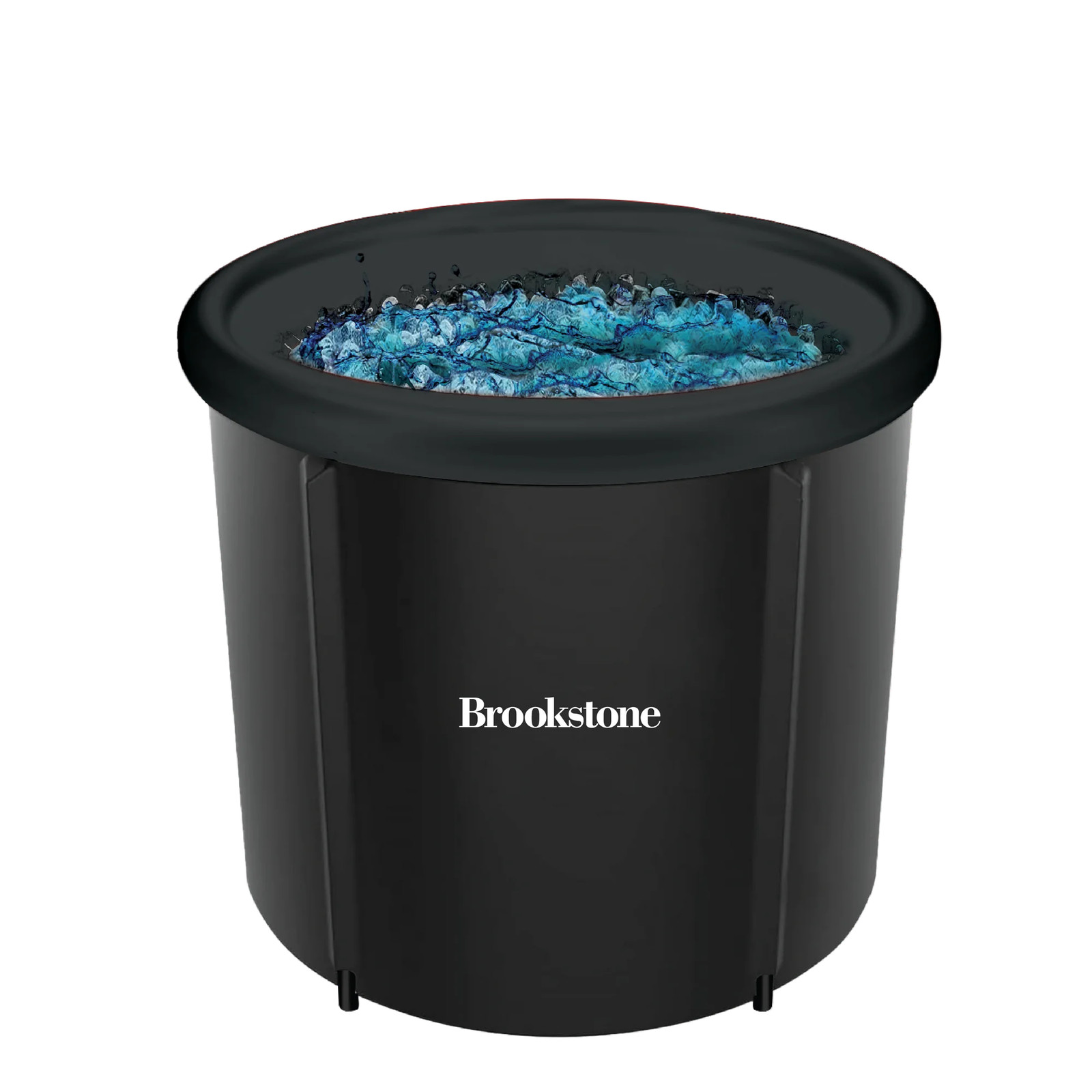 Brookstone Portable Ice Bath Cold Plunge Therapy Tub, Plastic Cover, Helps with