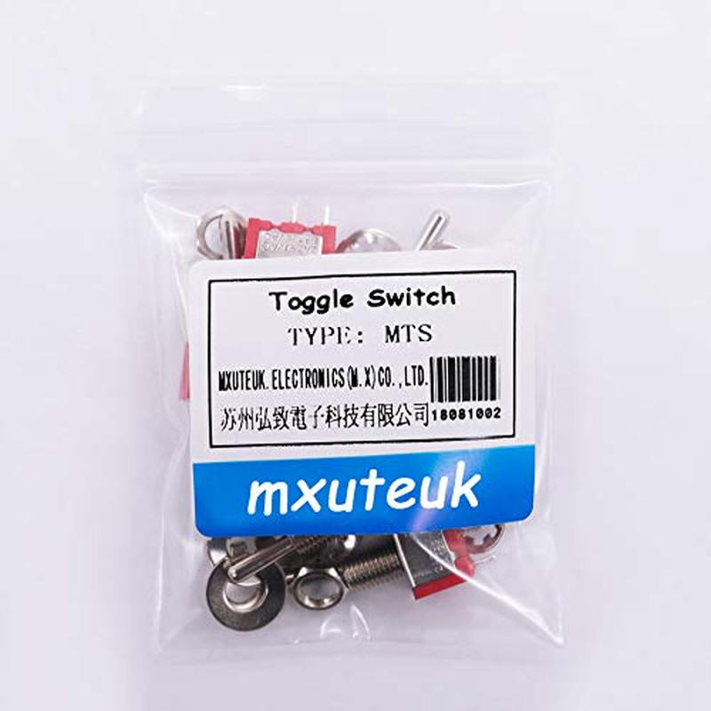 8Pcs MTS-102 3 Terminal 2 Position SPDT Mini Miniature Toggle Switch Car Dash Da