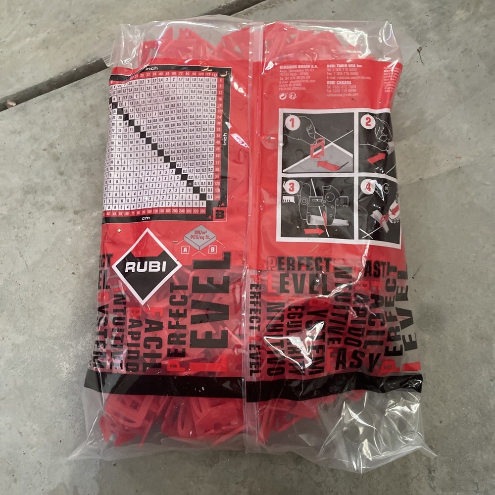 Rubi Tools Delta Tile Leveling System 1/8" (3MM) 400 Count