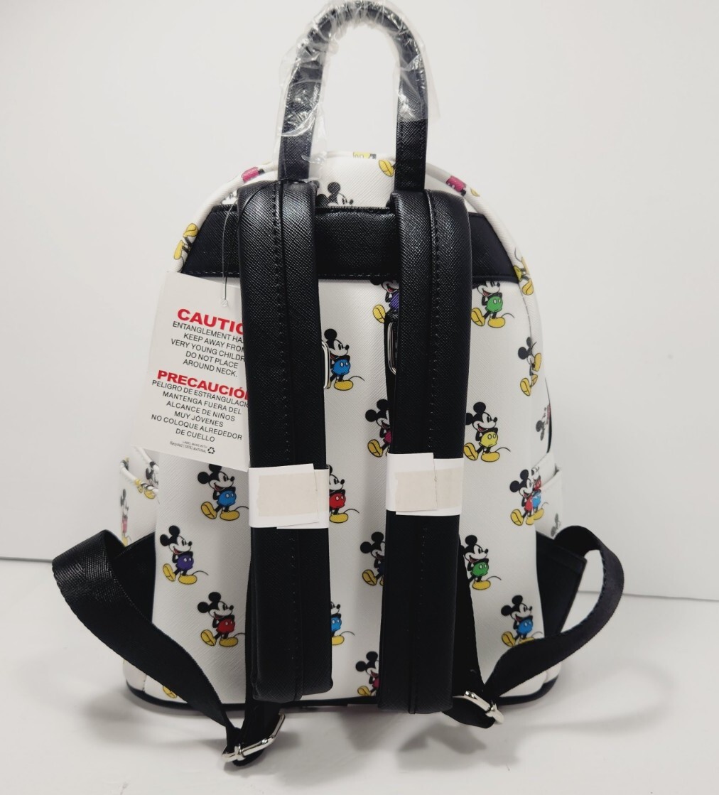 Disney Parks Loungefly Mickey Mouse All Over Mini Backpack NEW NWT FREE SHIPPING