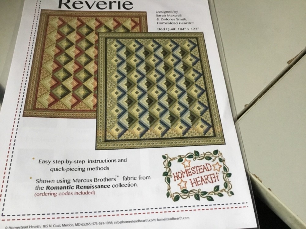 REVERIE QUILT PATTERN BY HOMESTEAD HEARTH