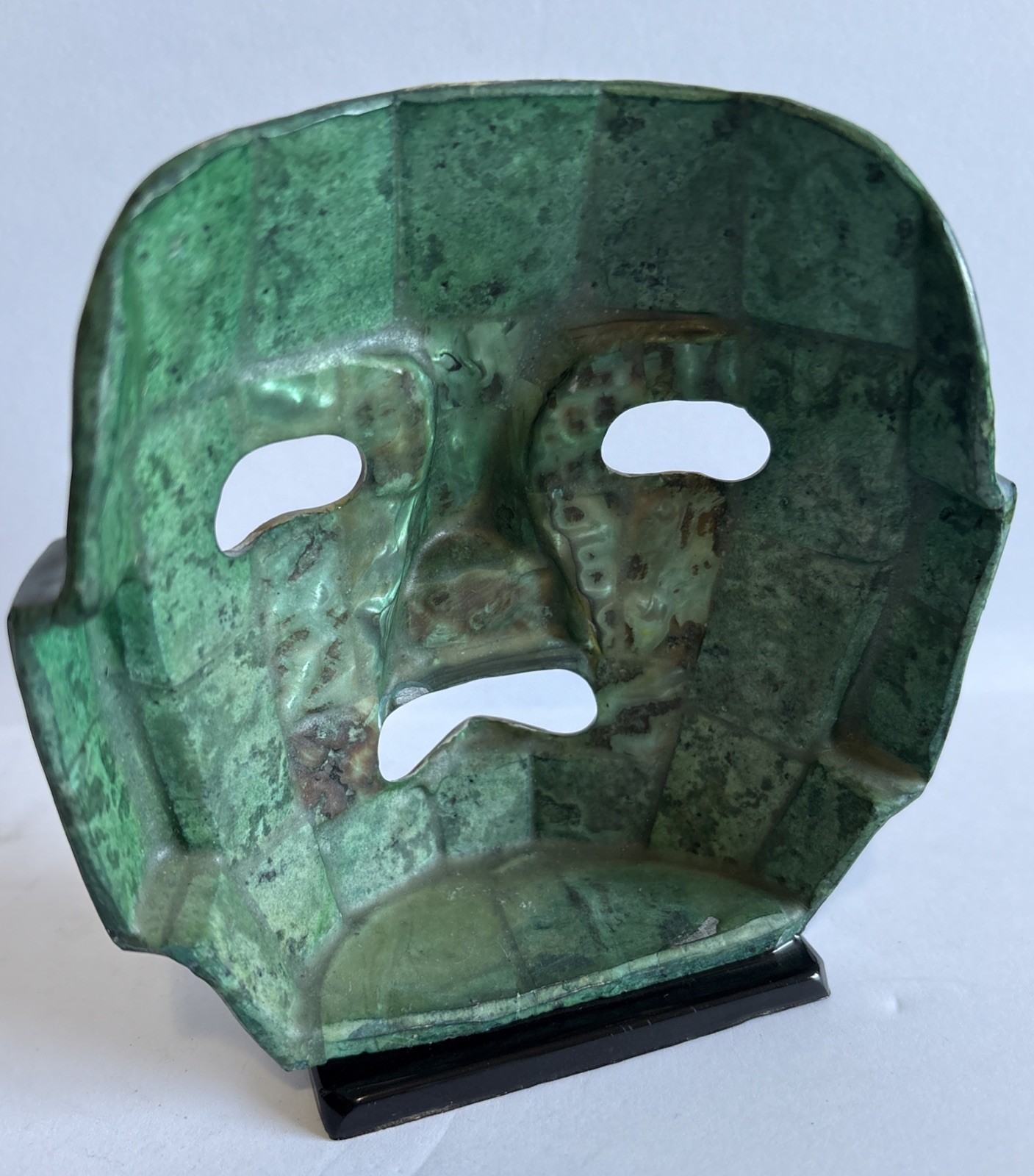 Mexican Art Mayan Aztec Mother Pearl Turquoise Abalone Burial Death Mask