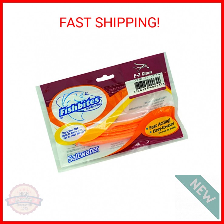 Fishbites E-Z Clam - Fast Acting (Orange)