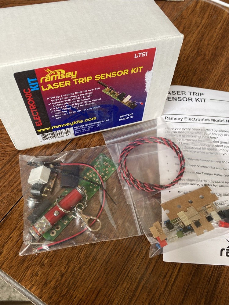 Vintage Ramsey Electronics LTS1 Laser Trip Sensor Kit New Old Stock