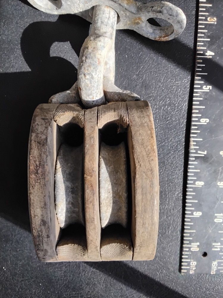 Antique Ships Double Pully