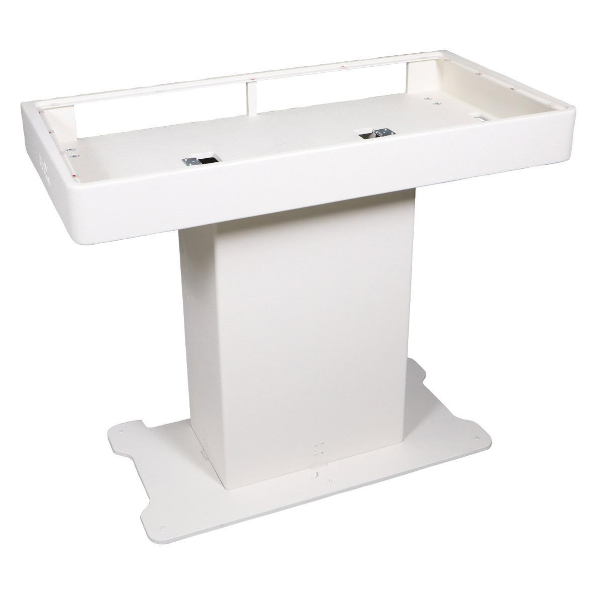 ProX XZF-DJXLCTWCASE DJ Control Tower Frontboard in White w Flight Cases idjnow