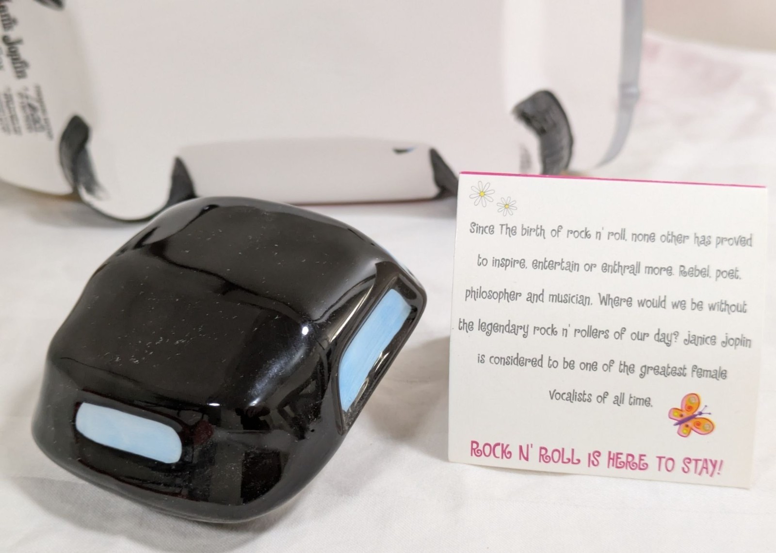 Janis Joplin 1964 356 Porsche Cabriolet Music Box Jar Tune Mercedes Benz Ceramic