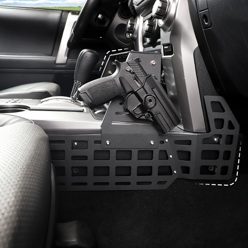 Fits For 4runner 2010+ Center Console MOLLE PANEL Bracket Rack