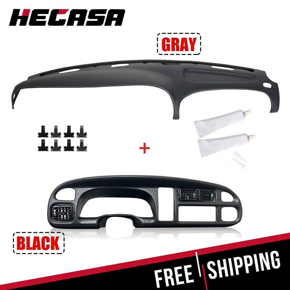 For 98-02 Dodge Ram 1500/2500/3500 Pickup Dashboard Dash Bezel & Dash Cover