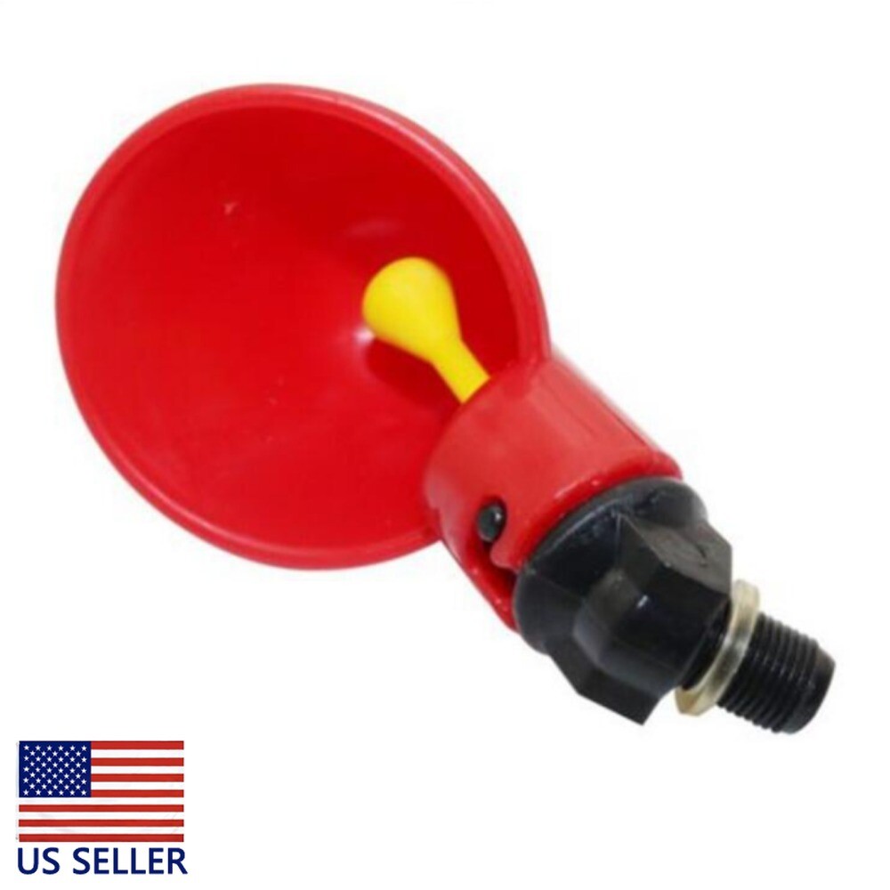 10PCS Chicken Drinking Cup Poultry Water Dispenser Split Automatic Water Feeder