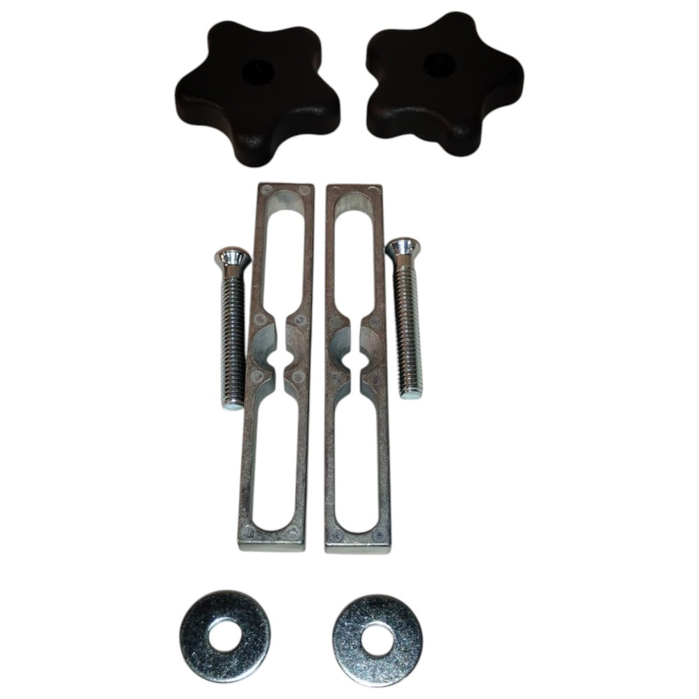 POWERTEC 71642 Miter Slot Hardware Kit Slot Bars, Knobs, Screws Washers Woodwork