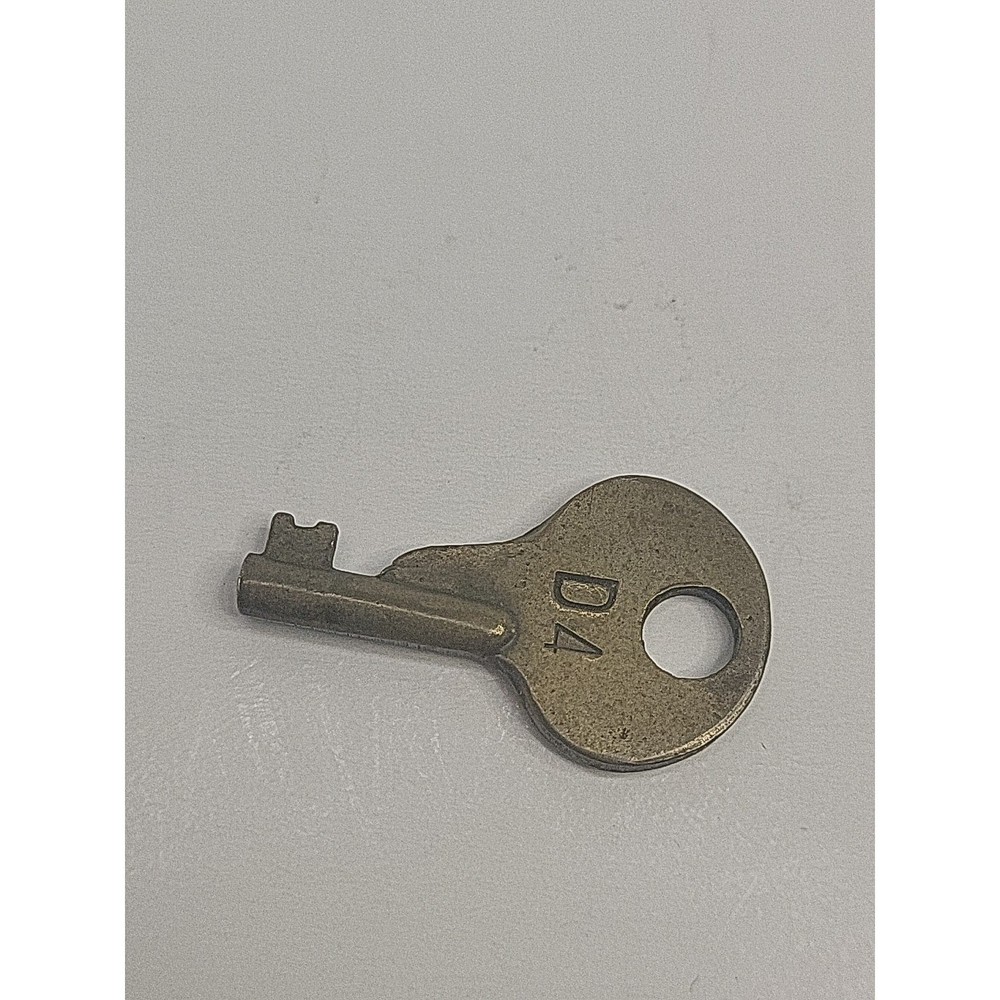 Vintage Corbin Cabinet Lock Co Small Brass Key # D4