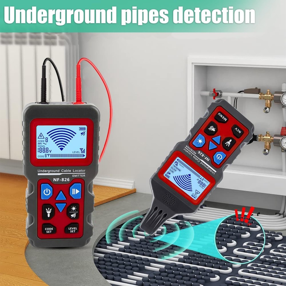 Professional Underground Cable Locator with High Sensitivity Signal Tracking