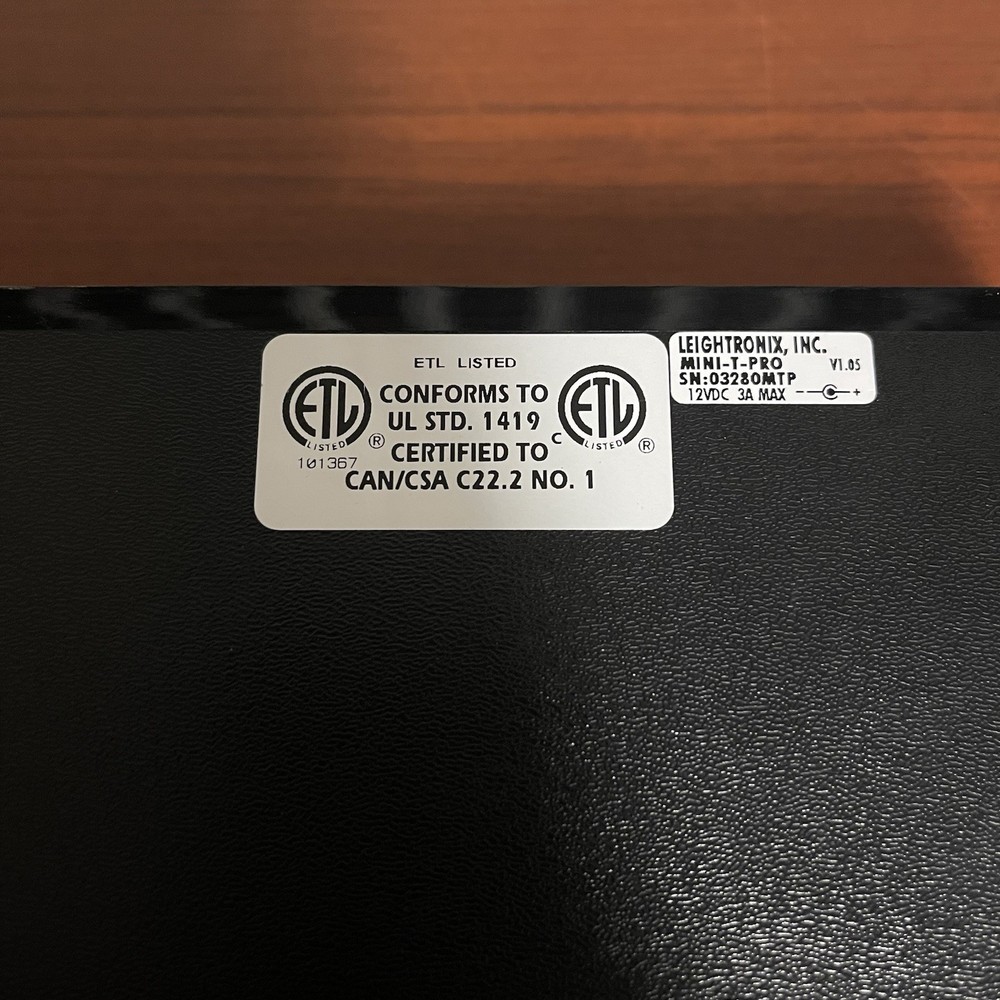 Leightronix Mini-T-Pro AV Programmable Switcher - Untested