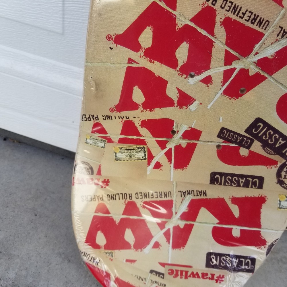 Raw Rolling Papers Skateboard Deck Still in the Plastic NEW