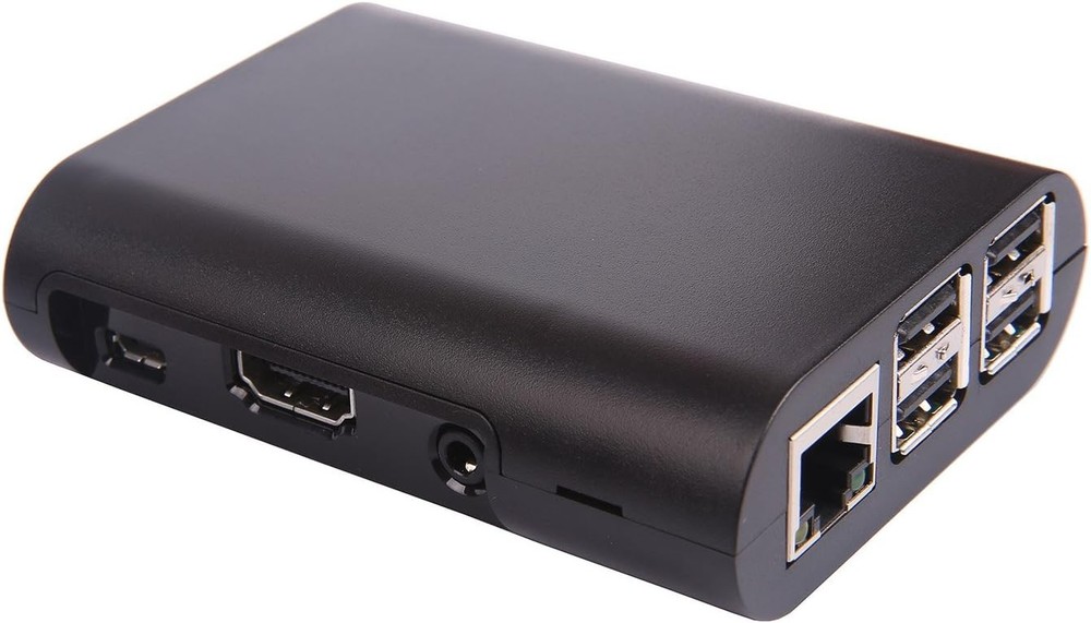 Jet Black Protective Case for Raspberry Pi 3 & 2 Model B - Easy Access to Ports