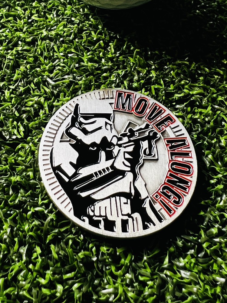 Stormtrooper design Golfball Marker magnetic solid metal USA