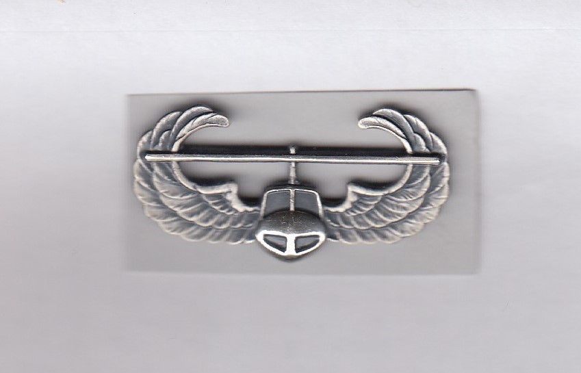 US Army Air Assault wing fullsized brushed ~1.5" uniform badge award c/b