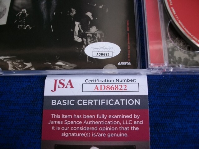 BRAD PAISLEY SIGNED HITS ALIVE CD BOOKLET JSA COA