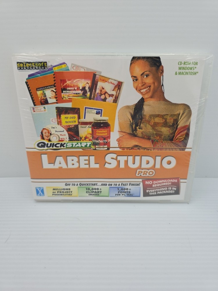 Pro Label Design Studio CD-Rom. Quicksand. New
