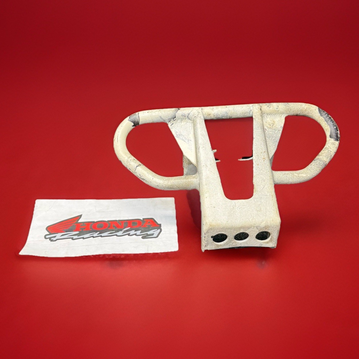 🔥White🔥99-04 HONDA TRX400EX TRX 400EX AFTERMARKET White FRONT BUMPER #1157