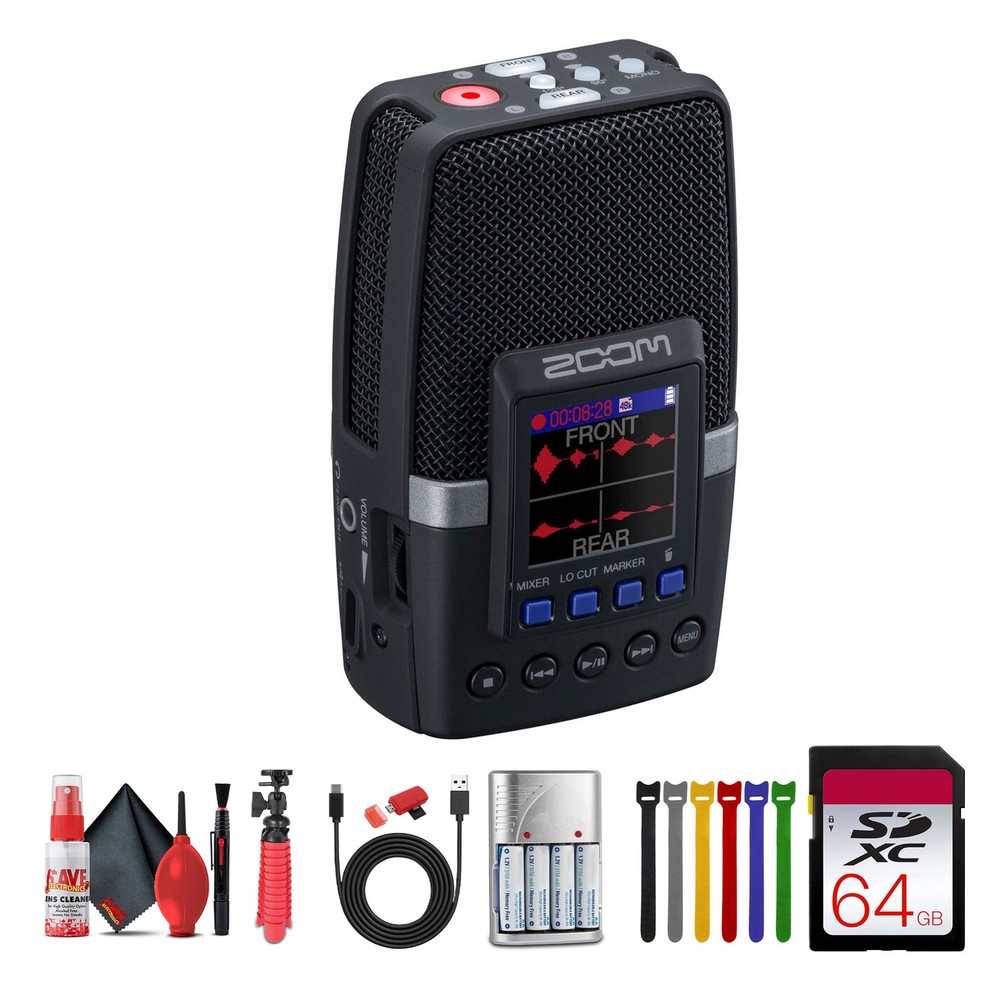 Zoom H2essential Multi-Mic32-Bit Float Handy Recorder + Bluetooth Adapter,