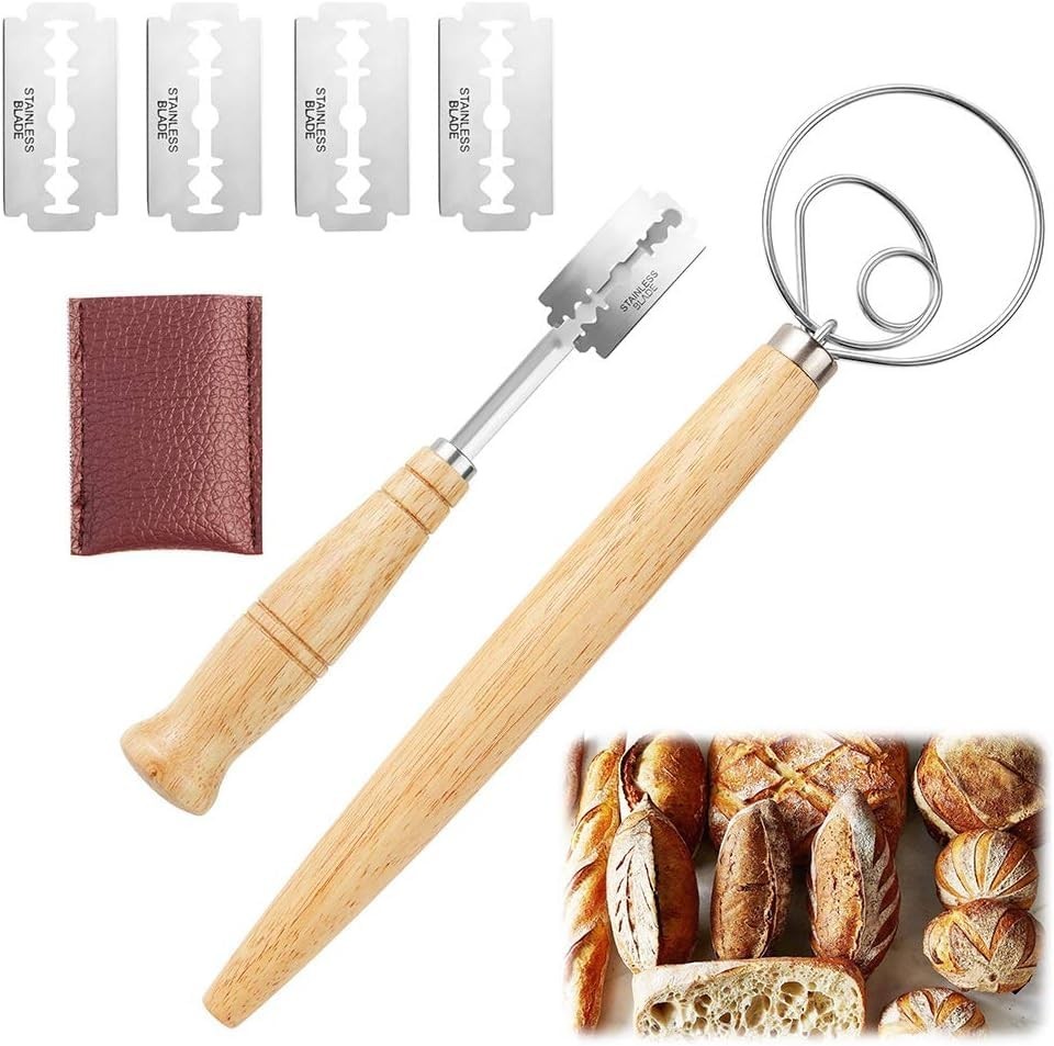 Danish Dough Whisk - Bread Making Tools - Danish Dough Hook - Bread Dough Mixer
