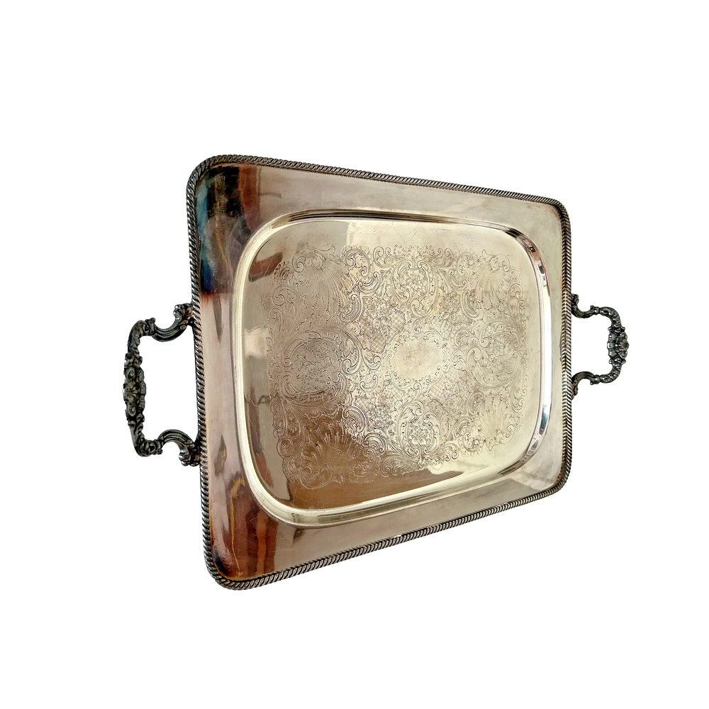 Marked K&K Silver Plate Serving Tray