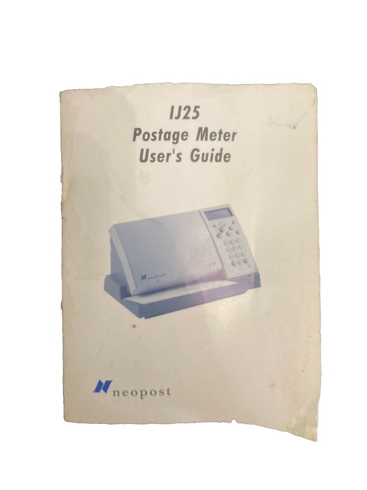 Neopost Mailing Machine IJ25 And Scale (Power Supply/Cables)