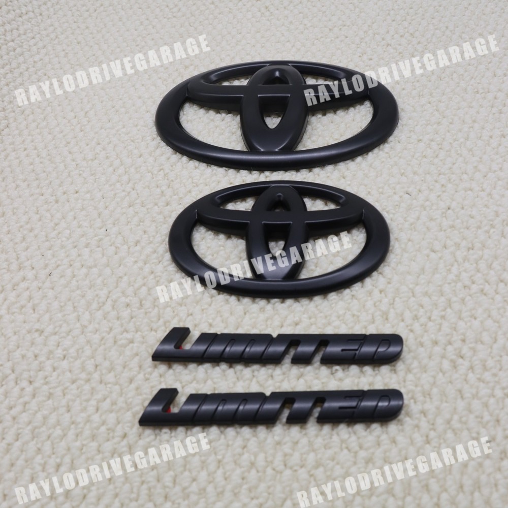 Front Grill Emblem Rear Tailgate Side Overlay Blackout For Sequoia Limited/SR5