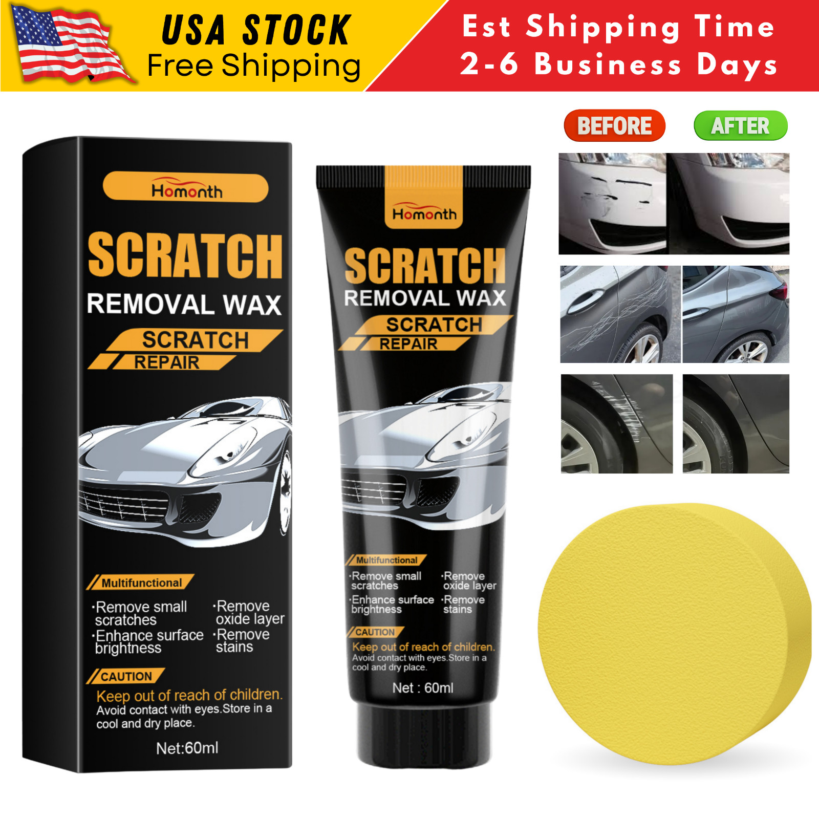 Car Scratch Remover for Deep Scratches Paint Restorer Auto Repair Wax