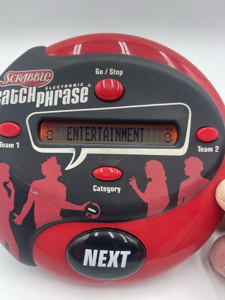 2 Working Electronic Handheld Games Catchphrase Scrabble & Decodes Catchphrase
