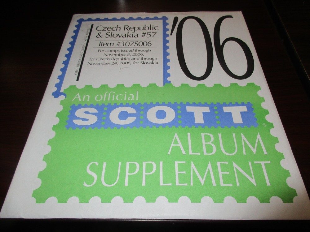 THE SCOTT ALBUM SUPPLEMENT CZECH REPUBLIC & SLOVAKIA #57  W/FREE SHIPPING!!