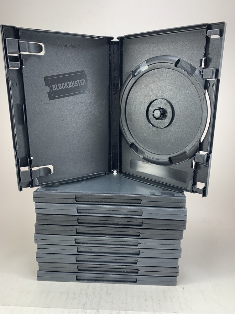 10x Authentic Blockbuster Empty Standard Single Disc DVD Replacement Cases