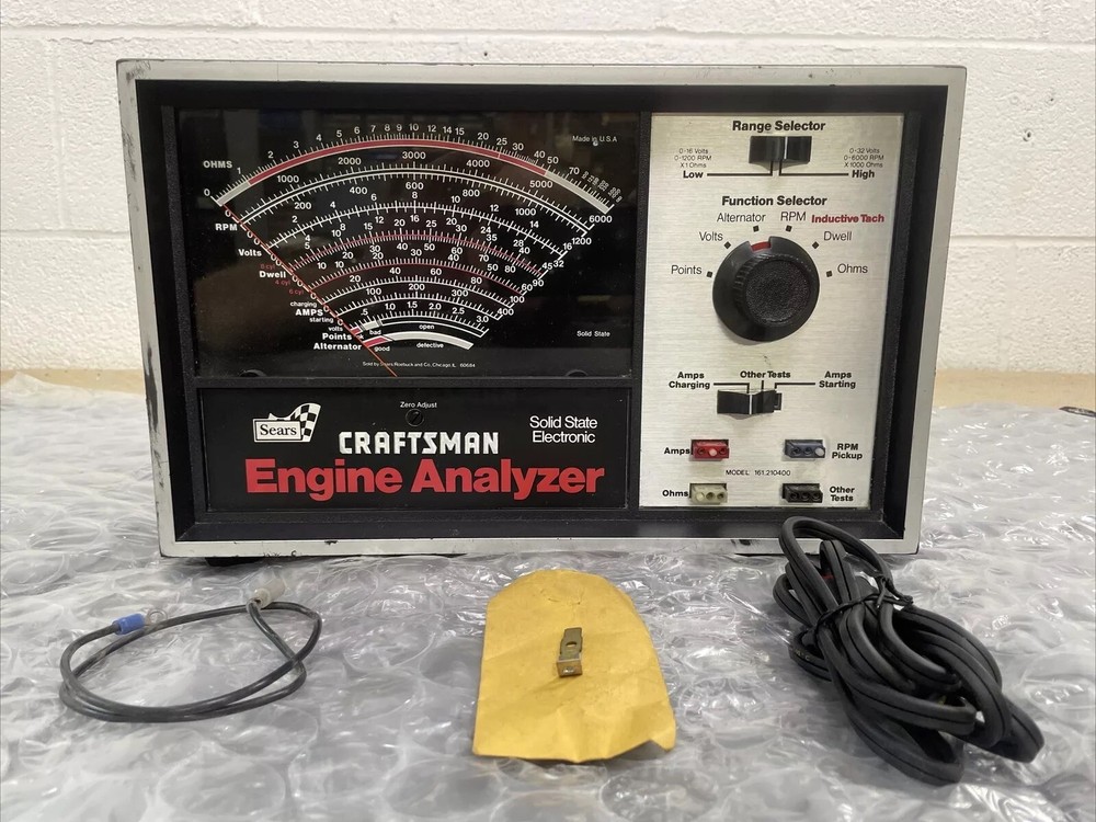 Vintage CRAFTSMAN/SEARS Model 161.210400 Solid State Engine Analyzer*Made In USA