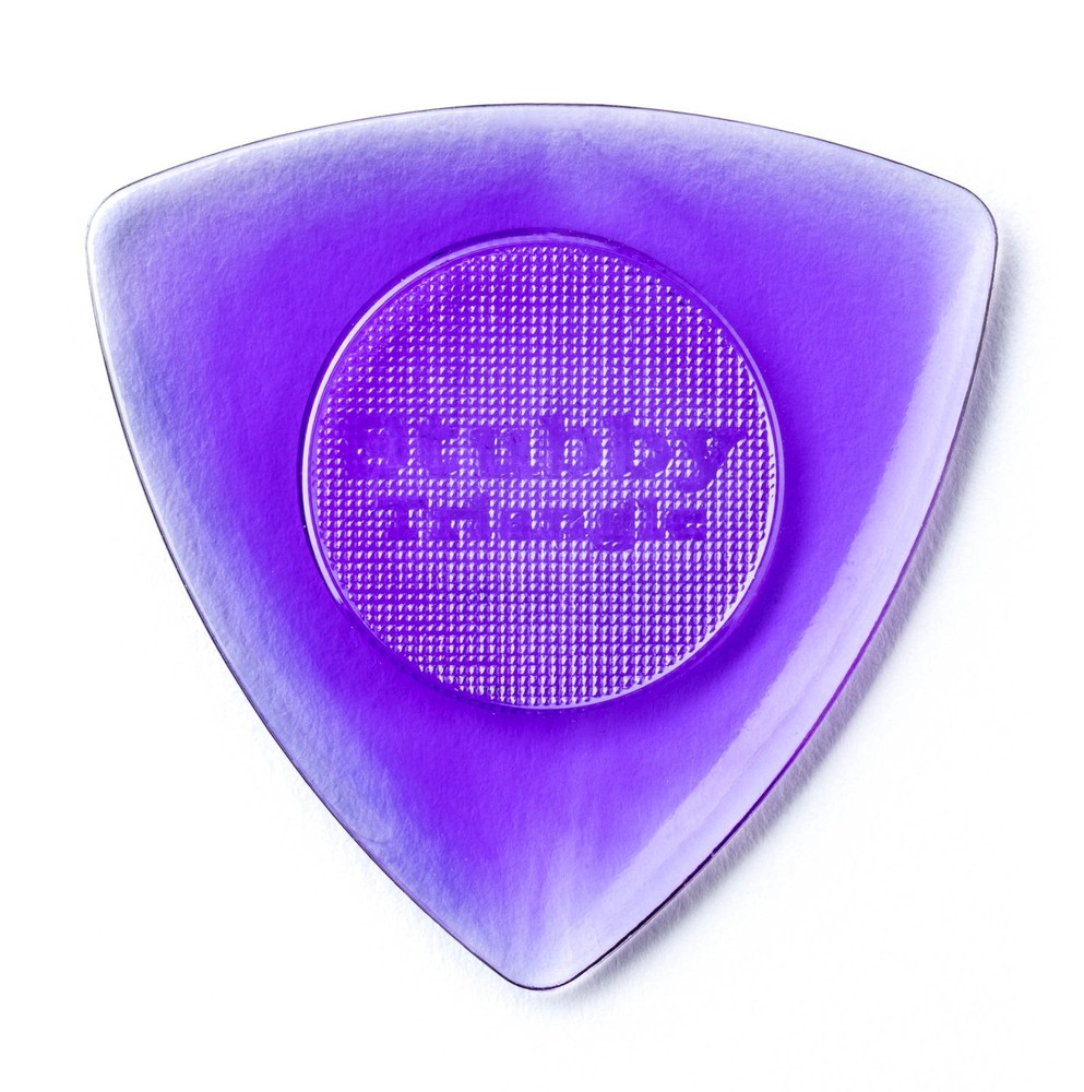 Stubby Tri 2.0Mm Purple Plectrum Guitar Picks Pack Of 6 Non Slip Grip