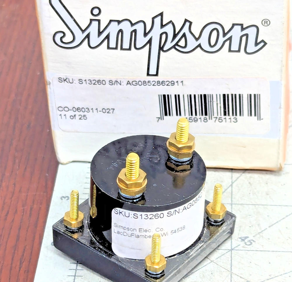 0-1000 DC MICROAMPERES PANEL METER SIMPSON S13260 NEW IN BOX [RSOF]