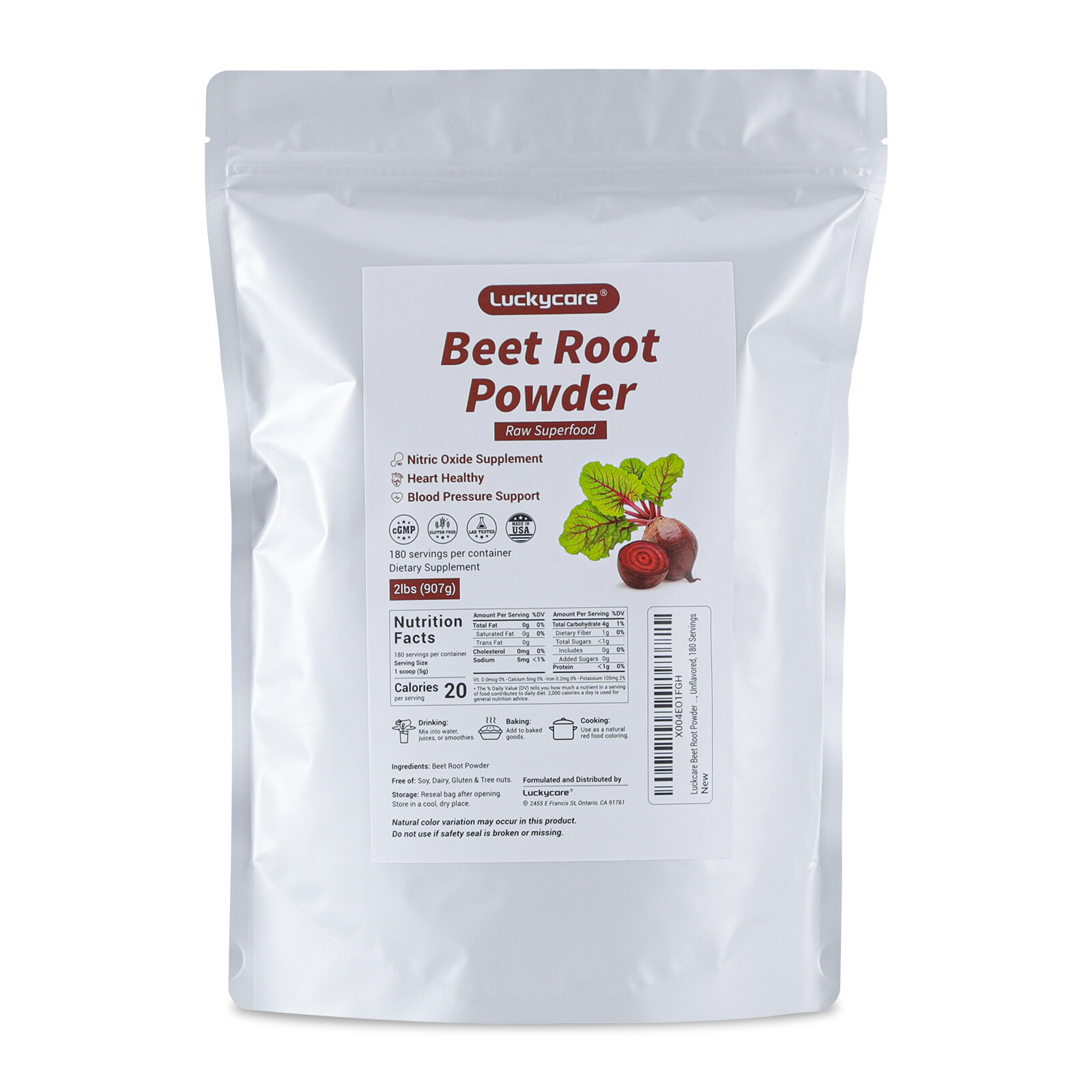 2 LB Organic Beet Root Powder Raw Non GMO Pure Beta Vulgaris Nitric Oxide Booste
