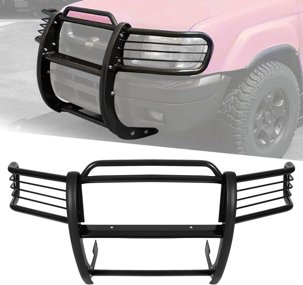 Front Bumper Protector Brush Grille Guard Compatible with Nissan 2001-2004 Front