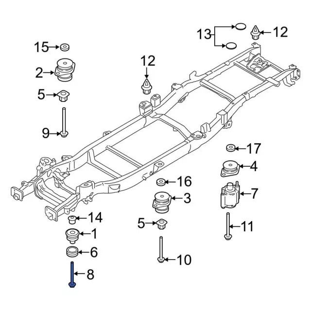 Genuine Mount Bolt W718644-S439