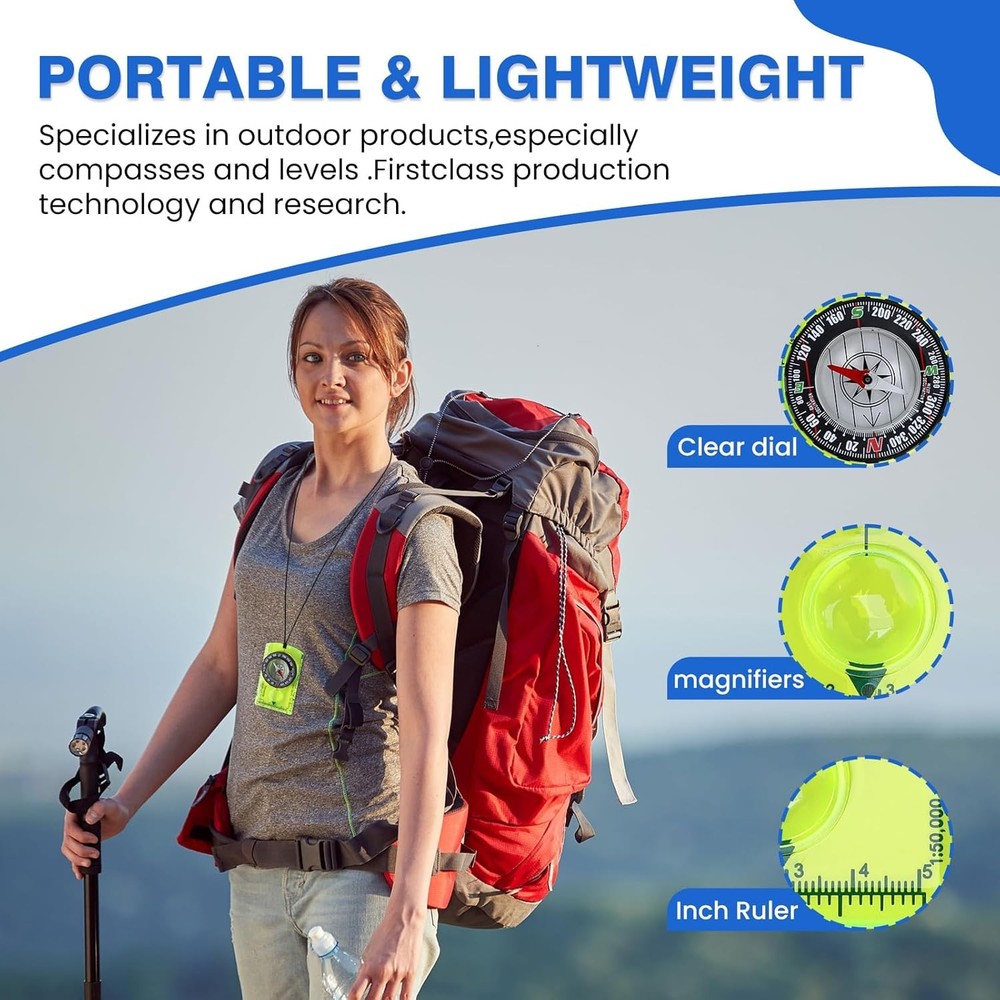 Orienteering Compass Hiking Survival Compas Small Mini
