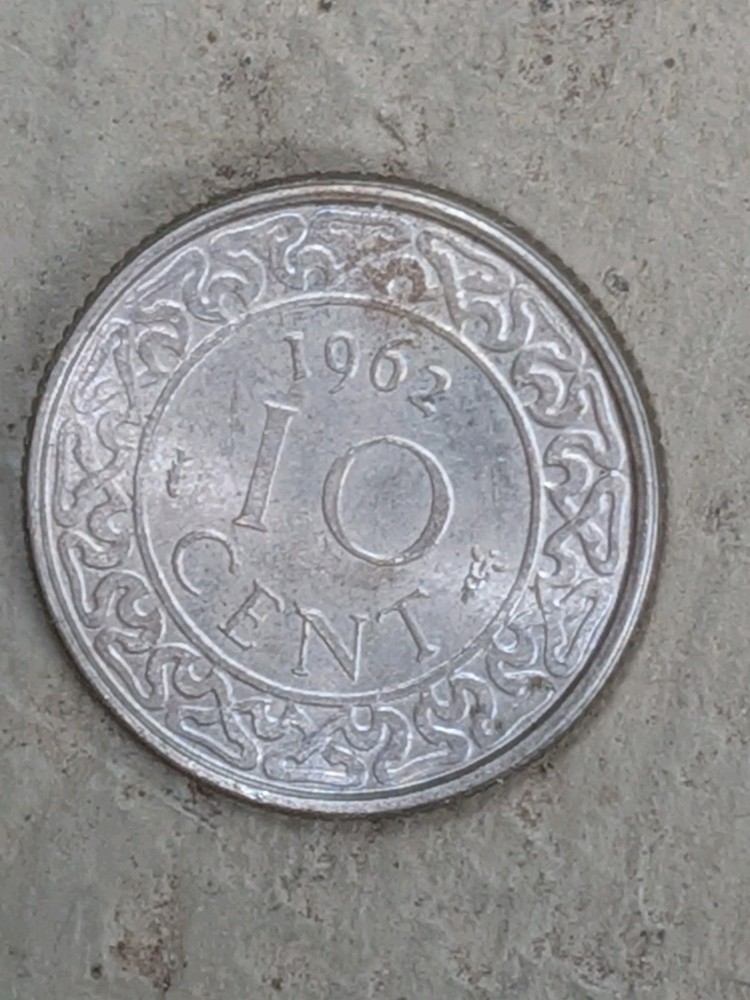 1962 Suriname 10 Cents