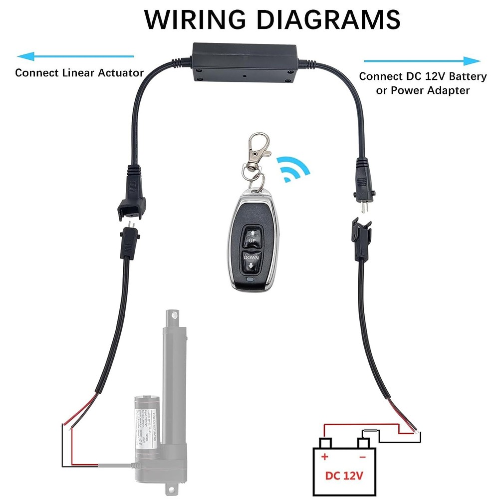 Remote Controller for 12V Linear Actuator with Wireless Remote Control Switch
