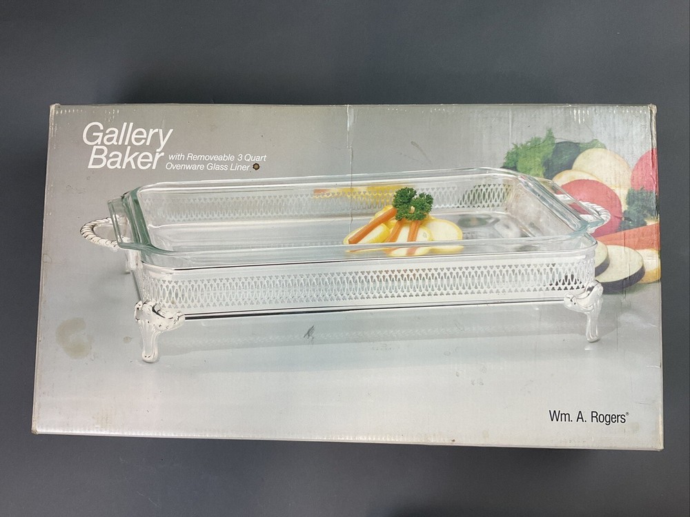 Wm. A. Rogers Gallery Baker 3 Quart With Box 15"