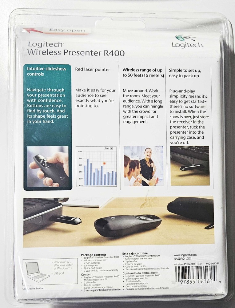 Logitech R400 Wireless Presenter Laser Pointer