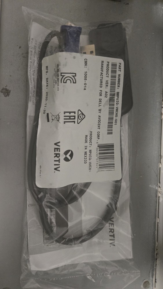 New, Avocent, DMPUIQ-VMCHS-G01, SERVER INTERFACE KVM VGA MODULE