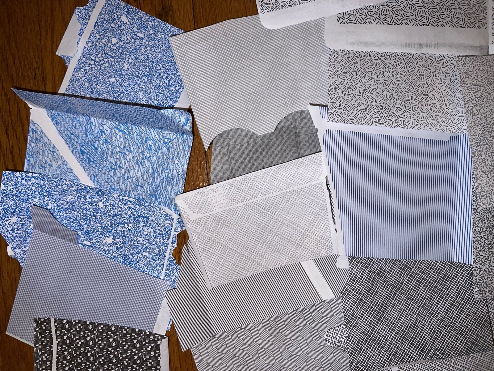 Security Envelope Print Pattern Starter Collection 28 Unique Scrapbooking Pieces