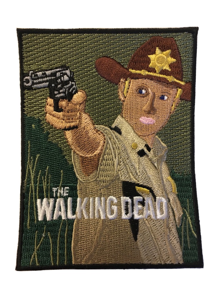 The Walking Dead "Rick" Embroidered Patch -new