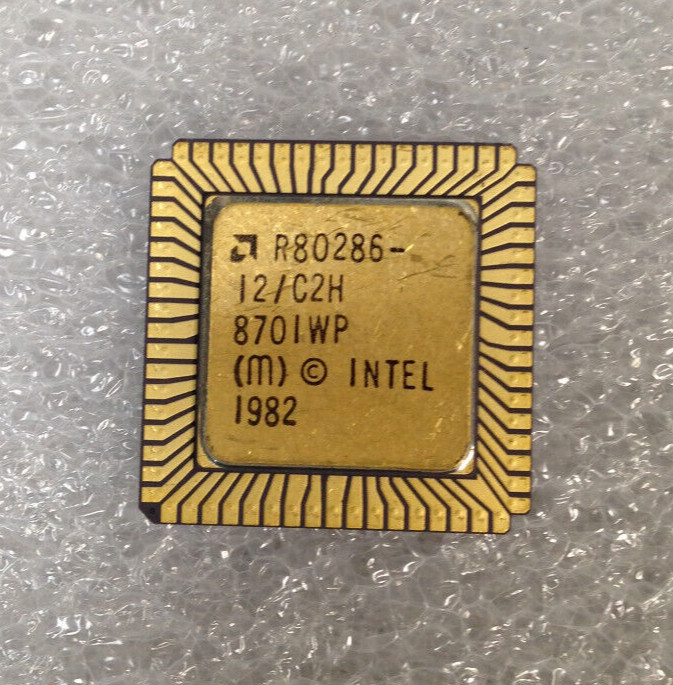 Intel R80286-12/C2H (80286) 8706LP 16 Bit, 68 Pin Microprocessor / CPU
