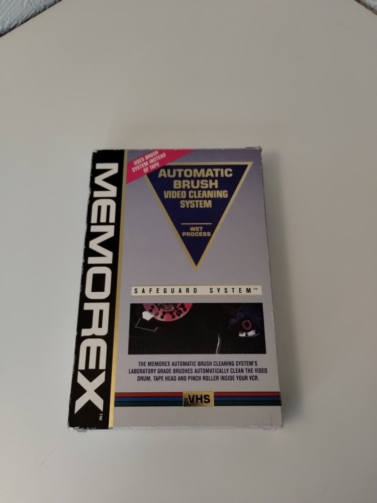 Memorex Automatic Brush Video Cleaning System Wet Process Safeguard System